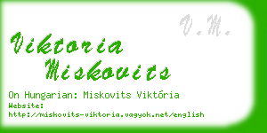 viktoria miskovits business card